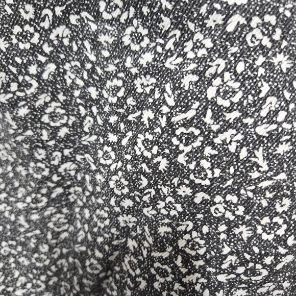 Levi's Black White Floral Baggy Dad Wellthread High Rise Straight Jeans Size 26 - Picture 8 of 16